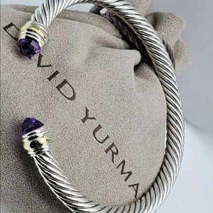 David Yurman 5mm Amethyst Cable bracelet